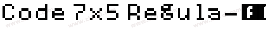 Code 7x5 Regula字体转换